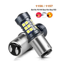 Set 2 Đèn Led Tín Hiệu Xi Nhan 5 Lần 1157 BAY15D 12V 1156 P21W BA15S BAU15S T15 T20 7443 R5W Chuyên Dụng Cho Xe Hơi