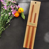Set 2 Đôi Đũa Bếp Bằng Gỗ Tự Nhiên - Thương hiệu Vagoo Sang Trọng, Tinh Tế, An Toàn