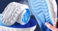 Set 2 đôi miếng lót giày cao su non thiết kế 4D kết hợp vân sóng giảm trơn, Size 35-36