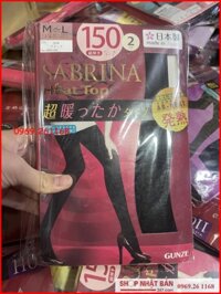 Set 2 đôi quần tất Nhật Bản SABRINA Heat Top 150D sinh nhiệt mùa đông  - size L-LL