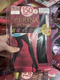Set 2 đôi quần tất Nhật Bản SABRINA Heat Top 150D sinh nhiệt mùa đông  - size L-LL