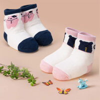 Set 2 đôi vớ bé trai sợi tre Animo I0921015 (0-12M, Nhiều màu, Giao màu ngẫu nhiên)