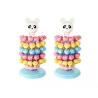 Set 2 Giá Đỡ Kẹo Mút Tròn Trưng Bày Kẹo Mút Xốp