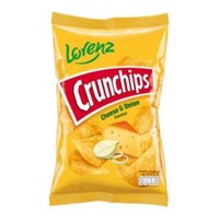 (Set 2 Gói) Khoai Tây Chiên Vị Phô Mai & Hành, Crunchips, Cheese & Onion (100g) - LORENZ