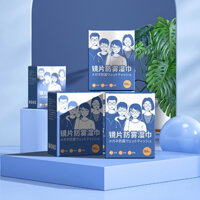 Set 2 Hộp 100 Miếng Khăn Giấy Lau Kính Nano Chống Mờ Sương, Vân Tay, Bụi Bám