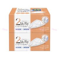 Set 2 hộp bông tẩy trang Cotton Labo Nhật Bản 80 miếng
