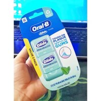 Set 2 Hộp Chỉ Nha Khoa Oral-B Glide (40mx2) Mỹ - Hộp Mint màu xanh