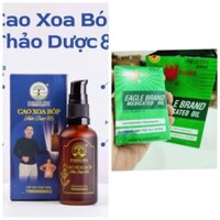 SET 2 HỘP- Dầu Singapore hiệu con ó chai 24ml+Thảo Dược  Xoa Bóp (50ml) cải thiện đau nhức cơ xương khớp