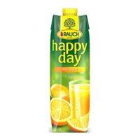 (Set 2 Hộp) Nước Ép Cam Nguyên Chất, Happy Day, 100% Orange Juice (1L) - RAUCH