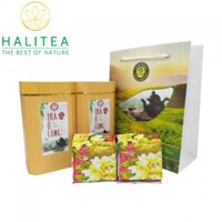 Set 2 Hộp Trà Ô Long Loại Cao Cấp Halivina 400gr