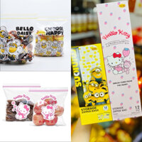 [SET 2 HỘP x 12CÁI] TÚI ZIP ĐỰNG THỰC PHẨM HOẠT HÌNH THÁI LAN