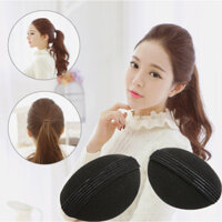 Set 2 Kẹp Cài Phồng Tóc Mái Dạng Tròn, Kẹp Độn Phồng Chân Tóc Hàn Quốc KT24 - Đen