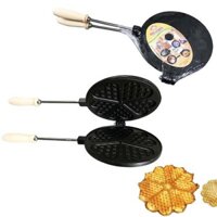 set 2 Khuôn nướng bánh kẹp tàn ong bằng hộp kim gang được chống dính hàng Việt Nam thương hiệu Vạn Lợi