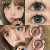 Set 2 Kính Áp Tròng Ô Liu Xanh Lá Xám 0.0-8.0 Năm 14.5mm