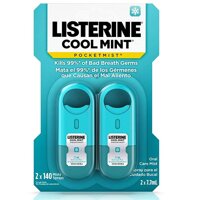 Set 2 lọ xịt thơm miệng Listerine Cool Mint Pocketmist hương bạc hà của Mỹ lọ 7,7ml/lọ