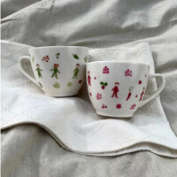 Set 2 Ly Couple Đáng Yêu - Đầy Màu Sắc Và Vui Nhộn Dành Tặng Người Yêu Thương