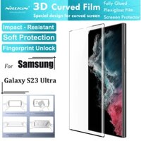 Set 2 Miếng Dán Cường Lực Full Màn Hình Nillkin 3D Cho Samsung Galaxy S23 Ultra Và Phụ Kiện