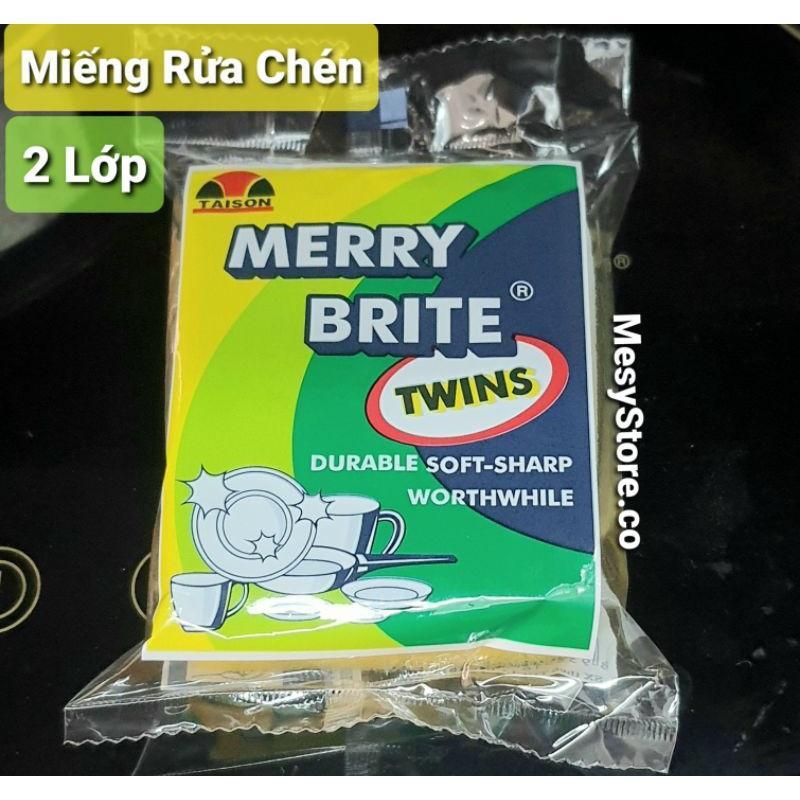 Set 2 miếng rửa chén chống trầy xước Scotch- Brite - sợi cước vàng