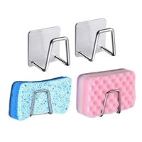 Set 2 Móc treo miếng rửa chén,chùi xoong nồi dán tường,bồn rửa INOX SUS304 Nanichino