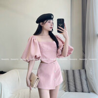 Set 2 món đính đá sang trọng mặc đi tiệc, đám cưới