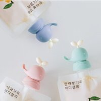 Set 2 Nắp Đậy Túi Nước Ép Trái Cây Bằng Silicone Chống Tràn Tiện Lợi