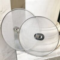 set 2 Nắp vung lưới inox 33cm chống văng dầu mỡ côn trùng