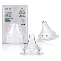 Set 2 núm ty silicone Aga-ae siêu mềm size S (0-3M)