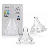 Set 2 núm ty silicone Aga-ae siêu mềm size L