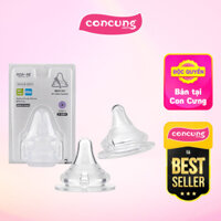 Set 2 núm ty silicone Aga-ae siêu mềm size +