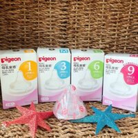 Set 2 núm ty thay thế bình Pigeon nội địa Nhật