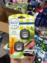 Set 2 nước hoa thơm xe Febreze Car Air Freshener Vent Clips Apple Mango Sunshine Scent 0.14Oz 4.4ml