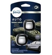 Set 2 nước hoa thơm xe Febreze Car Air Freshener Vent Clips Morning Shower Scent 0.07Oz 2.2ml