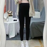 Set 2 Quần Legging Bầu Trên Gối - Lửng - Dài, Có Chun Chỉnh Nấc