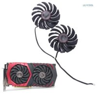 Set 2 quạt tản nhiệt đồ họa Pld10010S12Hh Pld10010S12Hh 4pin cho Msi Cedon R9 Rx470 480 570 580 Gtx1080Ti 1080 1070 1060