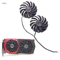Set 2 quạt tản nhiệt PLD10010S12H PLD10010S12H 4PIN cho MSI Radeon R9 RX470 480 570 580 GTX10 GTX80 1060AM 1080