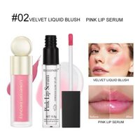 Set 2 sản phẩm Son dưỡng phục hồi làm hồng môi Lakeraun + Phấn má hồng dạng lỏng lâu trôi mềm mịn