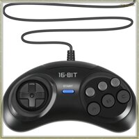 Set 2 Tay Cầm Điều Khiển Chơi Game SEGA Genesis 16 Bit 6 Nút Cho SEGA MD