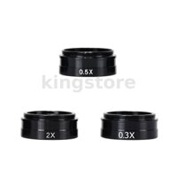 Set 2 Thấu Kính 0.3x 0.5x 2x Độ Chính Xác Cao Cho Kính Hiển Vi Công Nghiệp c-mount 42mm