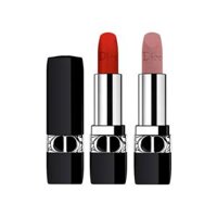 Set 2 thỏi son mini Dior Rouge 999 Velvet và 100 Nude Look