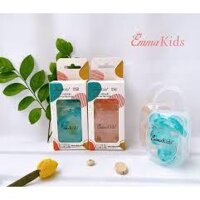 Set 2 ti giả cho bé chất liệu silicon hàng chính hãng Emmakid chống vẩu tráng Nano bạc