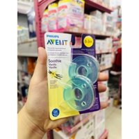 SET 2 TI NGẬM ĐÚC NGUYÊN KHỐI AVENT SOOTHIE DÀNH CHO BÉ TỪ 0-3 THÁNG