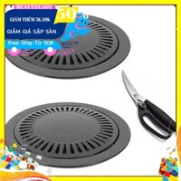 Set 2 Vỉ nướng men và Kéo cắt gà công nghệ Hàn Quốc