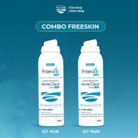 Set 2 Xịt mụn Freeskin Acne Clear Body Mist - 80ml