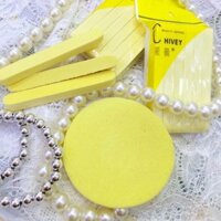 Set 20 Bông nở tẩy trang Chivey 12 miếng, Bông mút bọt biển siêu mềm rửa mặt sạch 88093