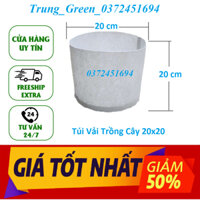 SET 20 chiếc 20x20 Túi Vải Trồng Cây , Túi Vải Không Dệt, Túi Vải Địa