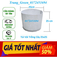 SET 20 chiếc 25x25 Túi Vải Trồng Cây  , Túi Vải Không Dệt, Túi Vải Địa