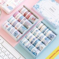 Set 20 cuộn Washi tape Băng dính trang trí sổ tay, album – Hộp quà washi tape
