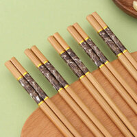 Sét 20 Đôi Đũa Tre Vân Đá, Đũa Ăn Cơm Cao Cấp Chống Ẩm Mốc, Không Trơn, Không Hóa Chất MK