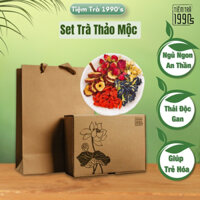 Set 20 gói trà thảo mộc Hộp Trà Hoa Sen giúp đẹp da, ngủ ngon, thanh nhiệt, detox cơ thể
