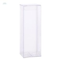 Set 20 Hộp Đựng Kẹo Trong Suốt Hình Chữ Nhật 4x4x12cm: 20.9x8x0.1cm